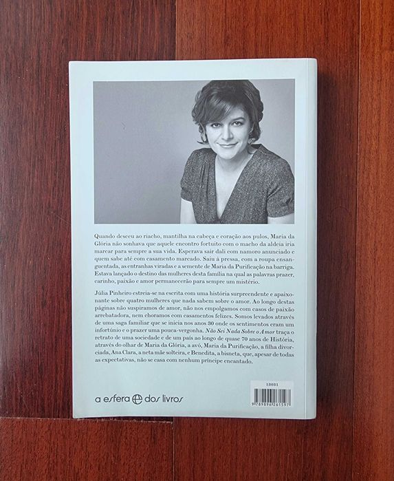 Livro "Não Sei Nada Sobre o Amor" de Júlia Pinheiro