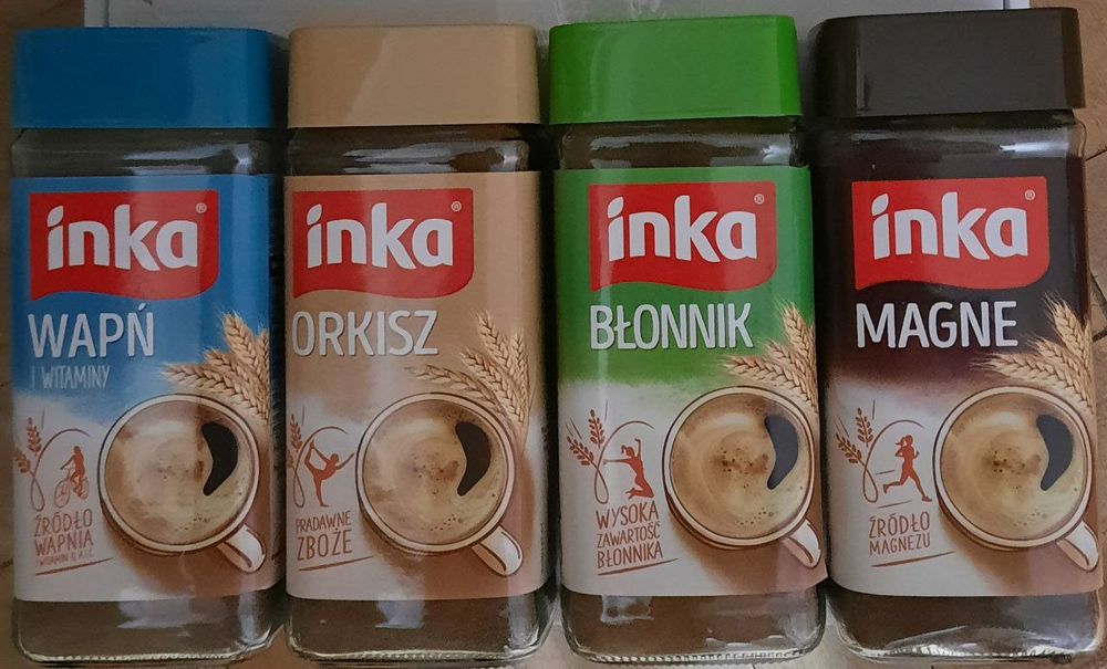 Inka, вершки сухі, капучіно, цикорій, Nutella