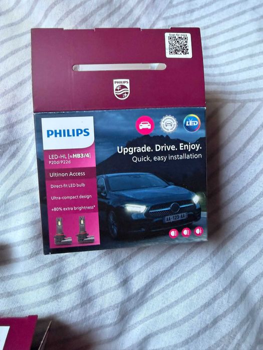 Żarówki LED HB3/HB4 Philips Accesss Ultinon 6000K +80%
