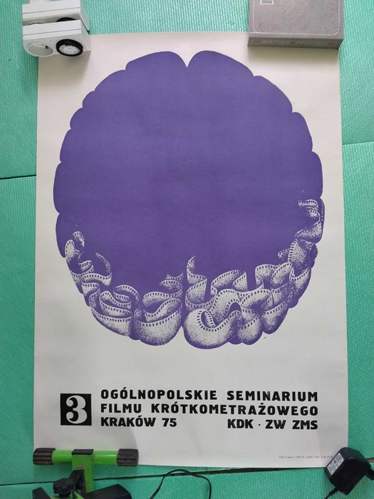 Stary plakat z 70-tych, oryginał, w bardzo dobrym stanie.