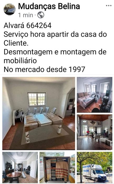 Mudanças Belina Desmontagem e montagem de mobiliário
