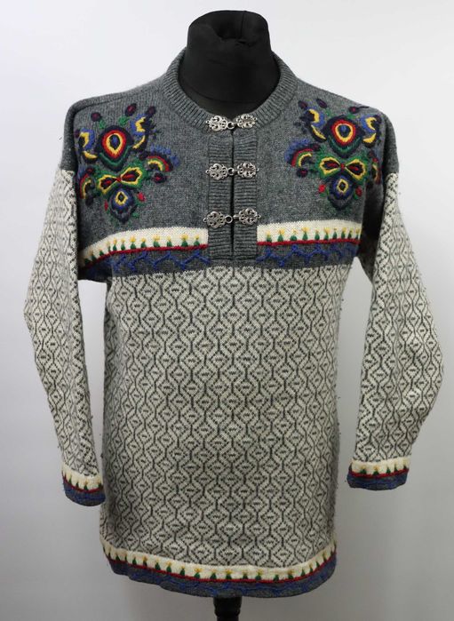 Bouviac męski wełniany sweter rozmiar M