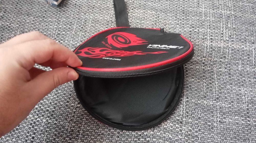 Pokrowiec na rakietkę do tenisa stołowego Sferyczny Czarny - Nowy