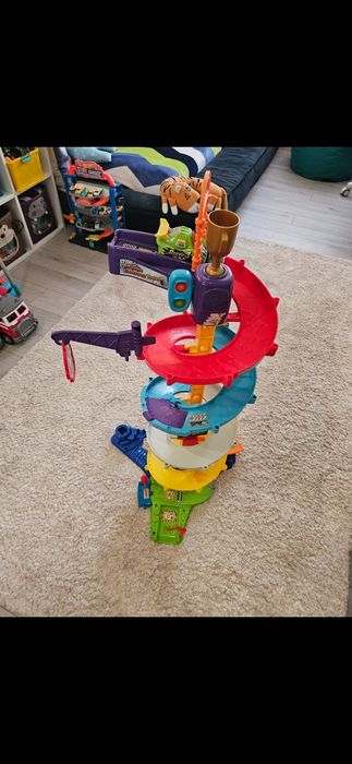 Автотрек Vtech Tut Tut Baby Flitzer 2-в-1 турбо-вежа 80-535004