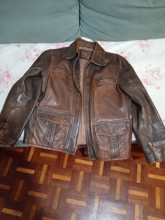 Casaco em pele Marlboro classic