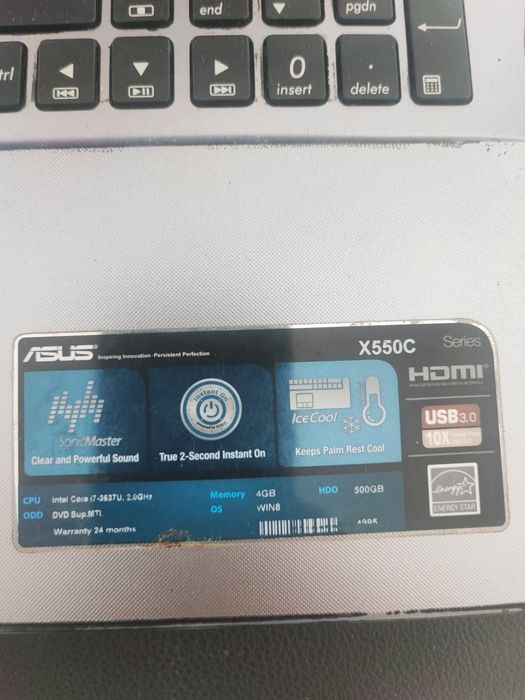 Portátil ASUS usado