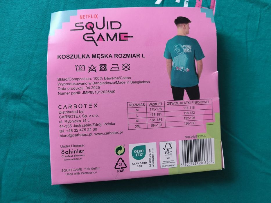 Koszulka t-shirt SQUID GAME NOWA