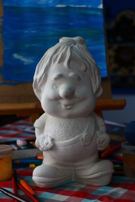 Копилки из гипса, под раскарску фигуры гипсовые подарок для творчества