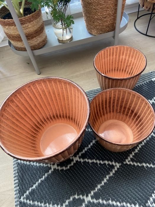 Osłonka doniczka metalowa TKmaxx + 2 mniejsze