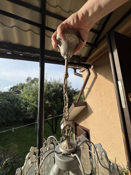 Люстра ретро з металу