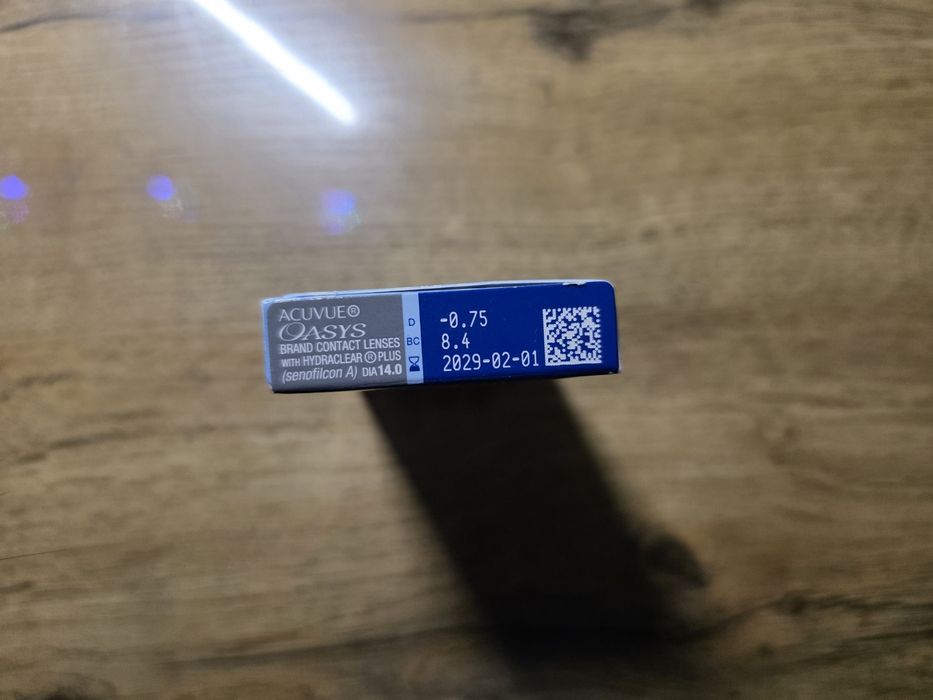 Soczewki Acuvue Oasys Hydraclear Plus -0.75