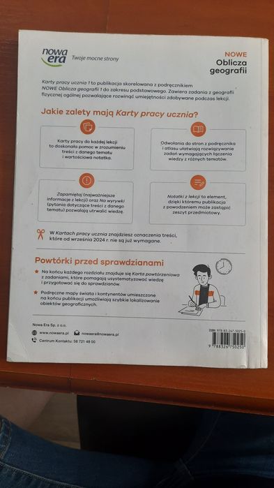 Karty pracy do geografii, liceum kl. 1