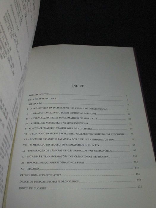 Livro Os Crematórios de Auschwitz Jean-Claude Pressac 1999