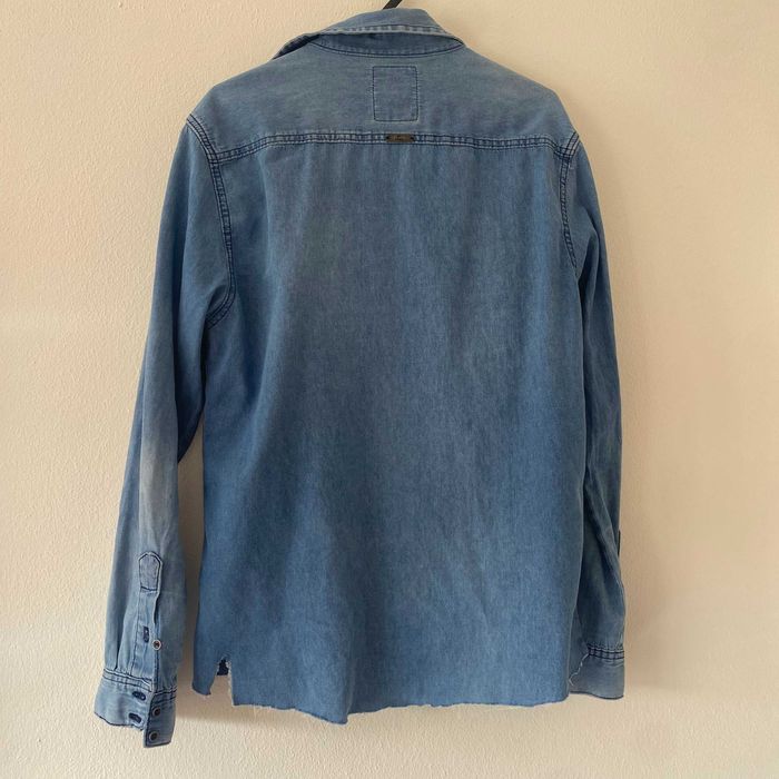 Camisa Denim manga longa