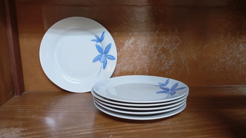 Conjunto 6 pratos de sobremesa