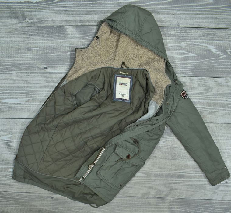 Tommy Hilfiger Damska Kurtka Parka Fishtail Z Odpinaną Ociepliną S