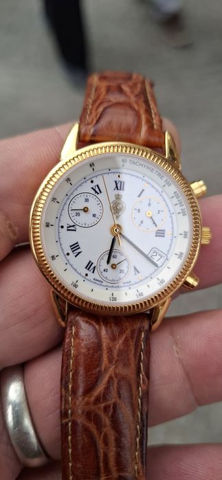 Relogio royal conografo quartz makina eta 22 rubis