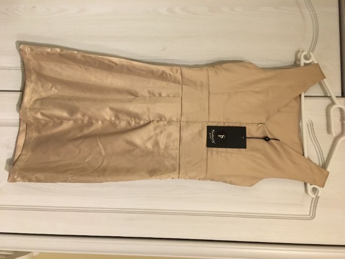 Sukienka elegancka nowa SisterS Point złota S/M 36/38 Walentynki