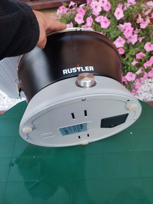 Grill bezdymny kempingowy na brykiet/węgiel