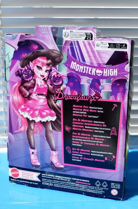 Оригінал Monster High Draculaura Fabulous 2025 Дракулора Монстер Хай