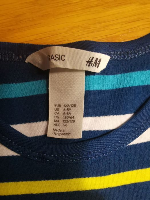 Koszulka na ramiączkach h&m rozm. 122/128