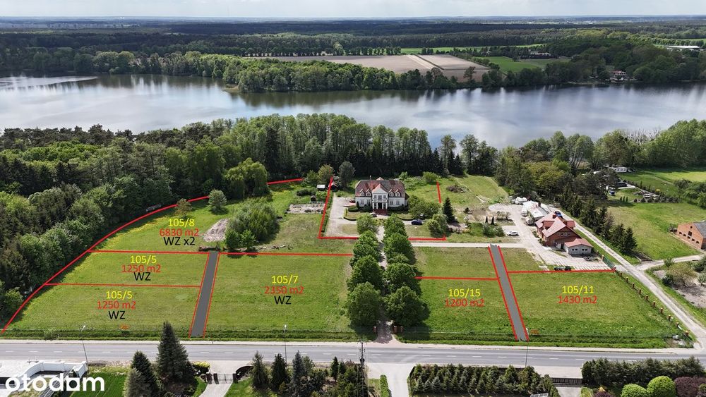 Działki budowlane uzbrojone z wydanymi WZ -  Jeziory Wielkie - Widok 2