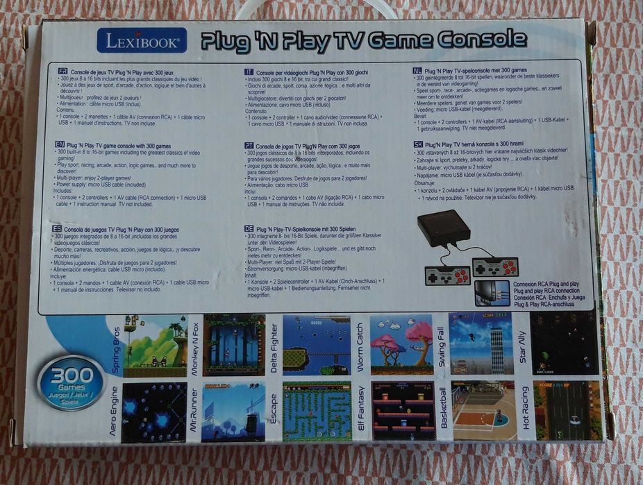 LEXIBOOK Retro Game Console Plug N Play - NEW Item64172207135875122