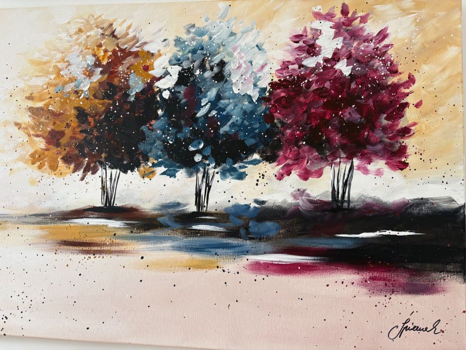 Pintura a óleo “Trees” (Monika Spiewak)