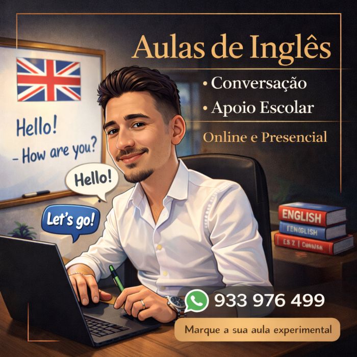Aulas de Inglês – Conversação e Apoio Escolar | Online e Presencial