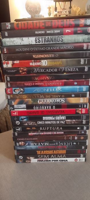 Cinema Qualidade em casa.  Pack 25 Dvds