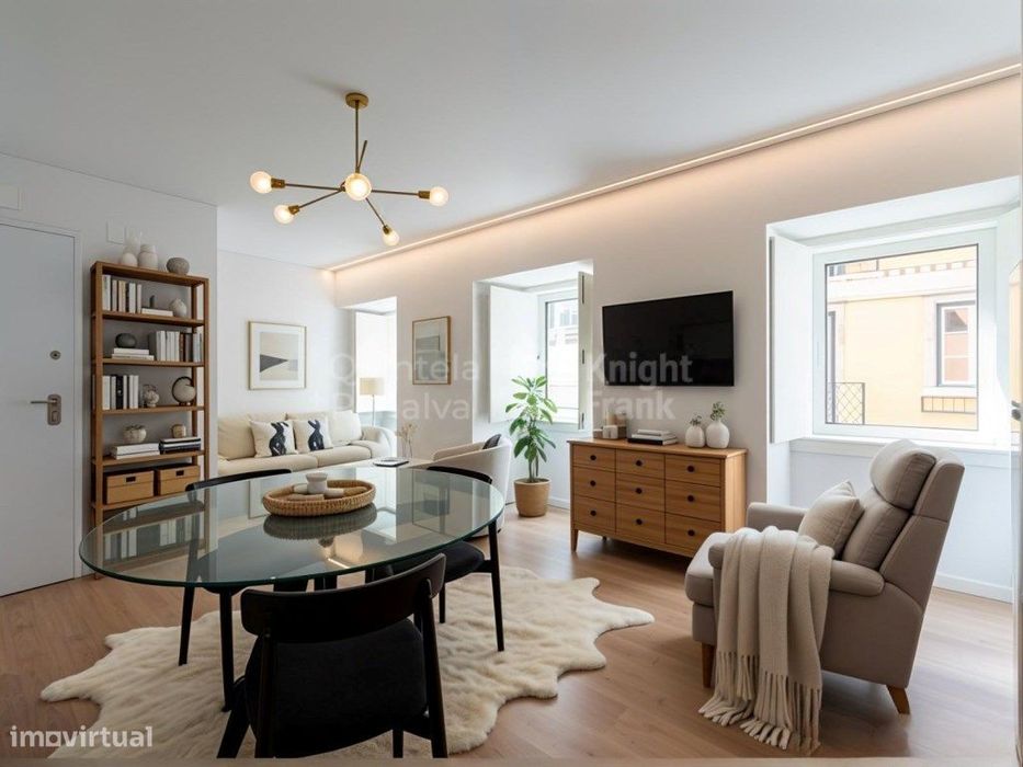 Apartamento T1 mobilado e equipado, junto à Avenida da Liberdade