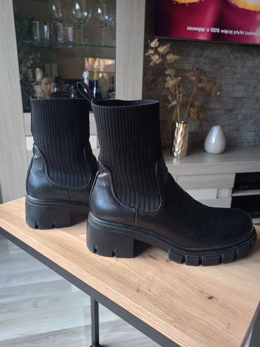 Botki damskie czarne DeeZee r.39