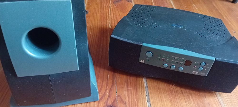 Dolby digital amplifier speaker system para playstation 2 ou dvd