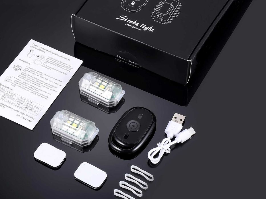 Luz estroboscópica LED com controle remoto