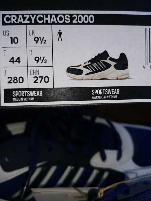 Кросівки р44.28см.устілка.27,1стопа.Adidas CRAZYCHAOS 2000