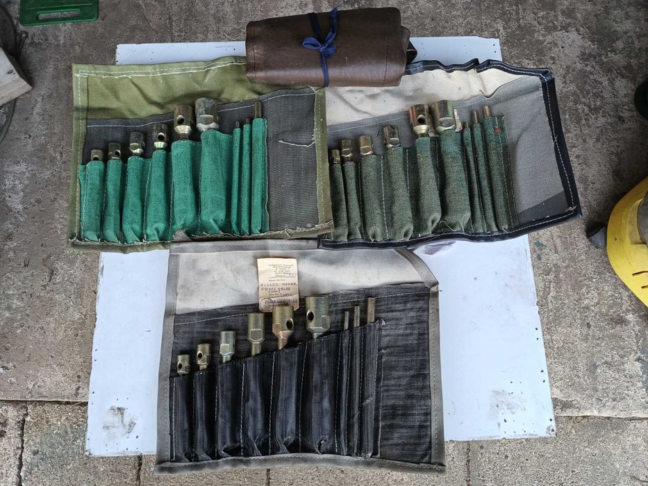 kolekcjonerskie klucze nasadowe, sztorcowe leżaki z czasu PRL