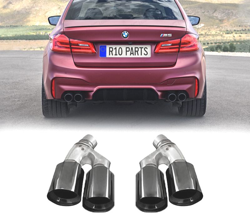 PONTEIRAS DE ESCAPE BMW G30 G31 LCI 20-23 LOOK M5 PRETO