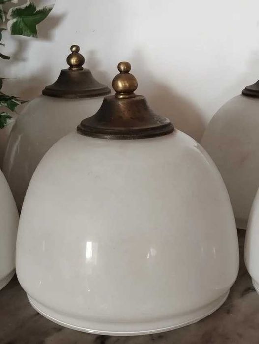 Abajures em Vidro Opalino