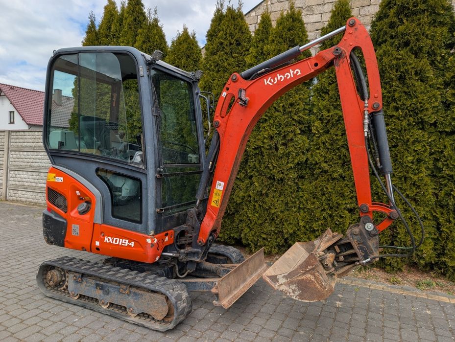 Minikoparka KUBOTA KX019-4 2018 rok! Tylko 2 tys MTH! Szybko złącze!