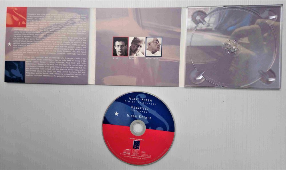 CD Glass - Rorem, Bernstein, Gidon Kremer