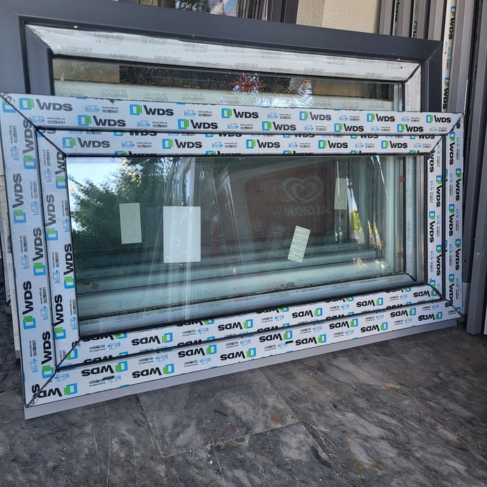 Okno 120x60 antracyt