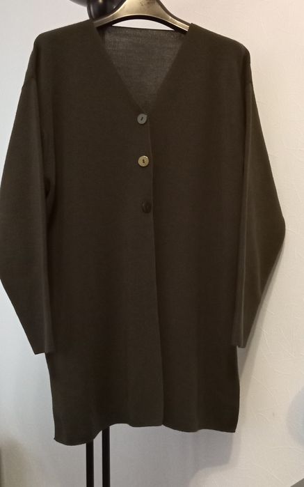 Кардиган оверсайз длинный М,L,XL.Джемпер свитер шерсть 50% свободный.