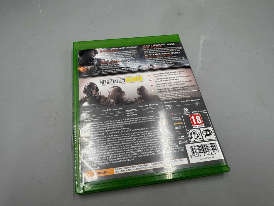 DOUBLE Pack: Tom CLANCYS The Division + Tom CLANCY'S RAINBOW Six loomb