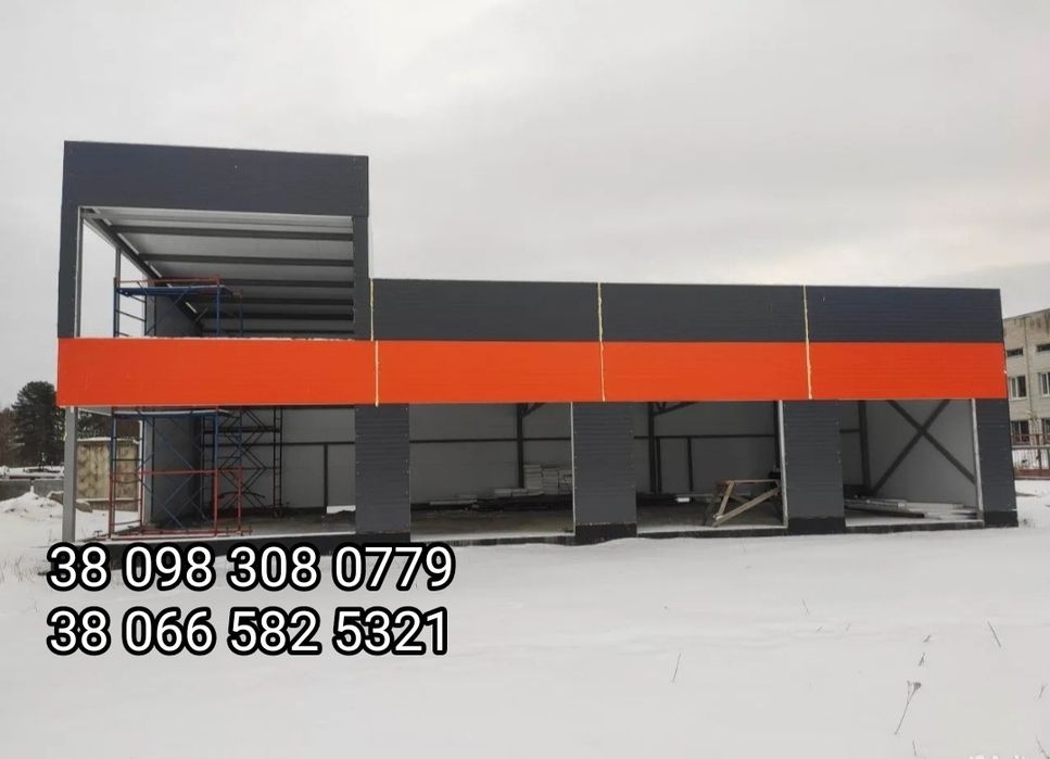 Будівництво ангарів-під ключ.Ворота в подарок