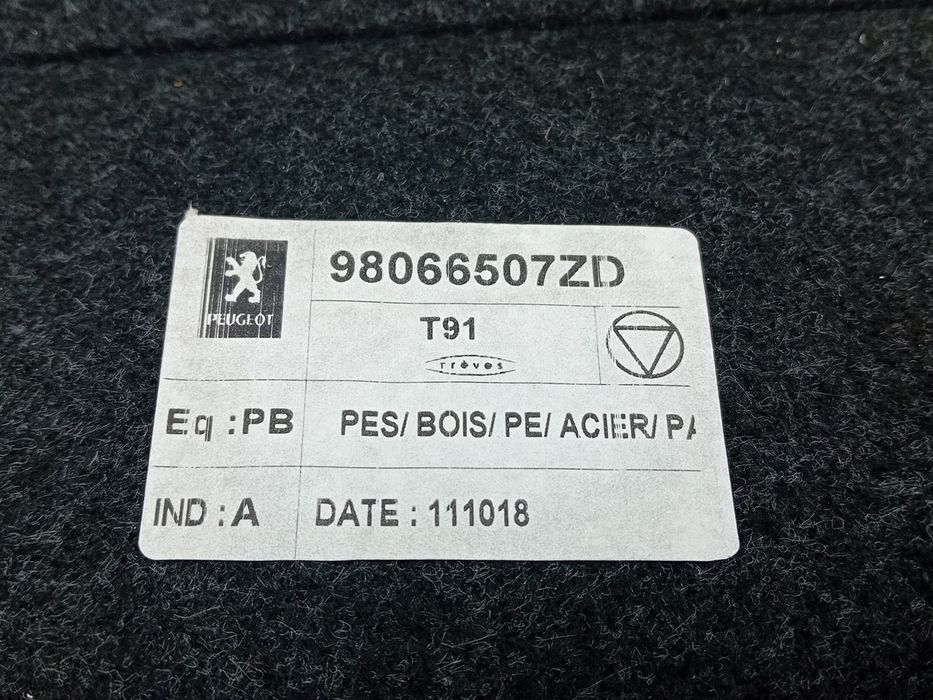 Chapeleira / tampo da mala PEUGEOT 308 II