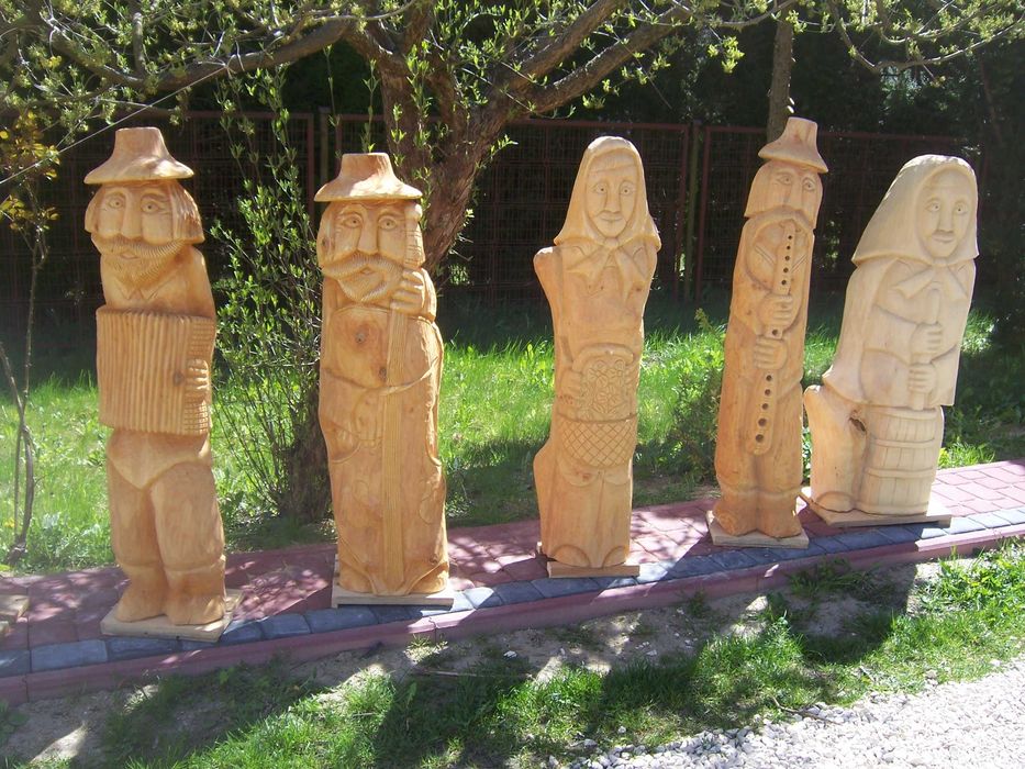 Rzeźby Ogrodowe Z Drewna , Dekoracje Ogrodowe
