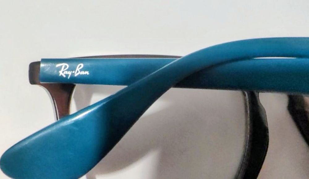 Ładne oprawki Ray Ban niebiesko-brazowe