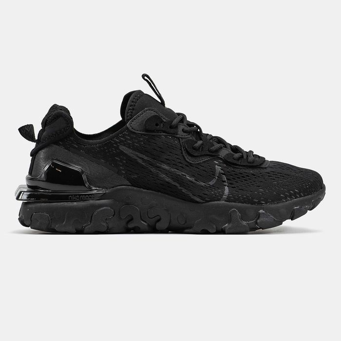 Кросівки Nike React Vision Black premium | Кроссовки Найк чоловічі