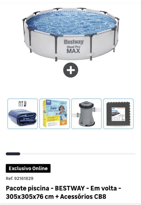 VENDO PISCINA USADA APENAS 1 MES. E ROBOT ASPIRAÇÃO A BATERIA