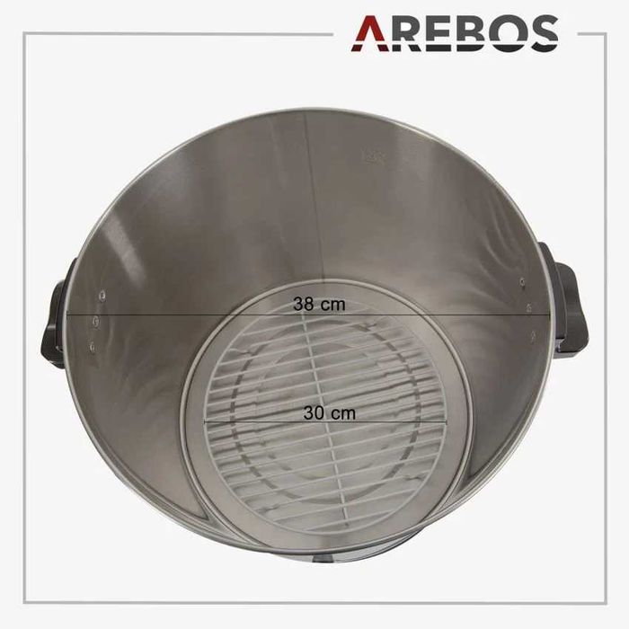 Garnek do pasteryzacji AREBOS 28 L Biały